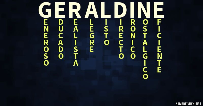 Acróstico geraldine