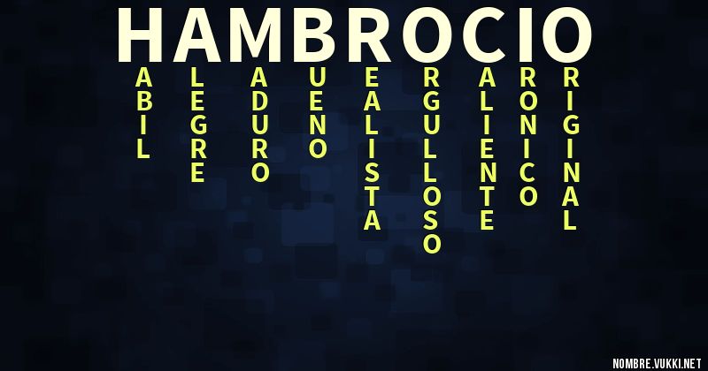 Acróstico hambrocio