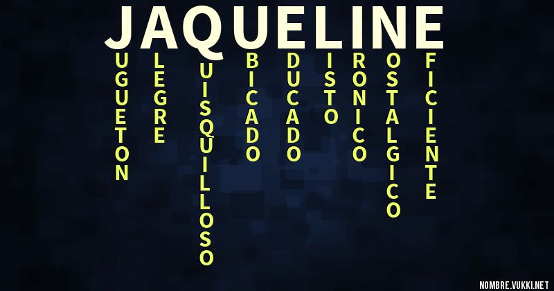 Acróstico jaqueline