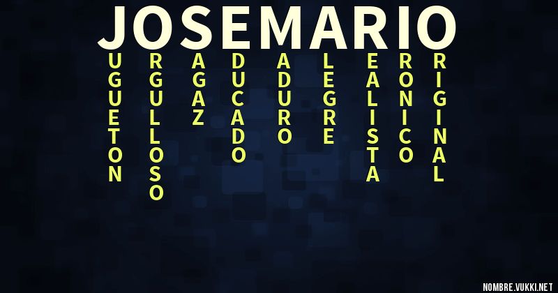 Acróstico josemario