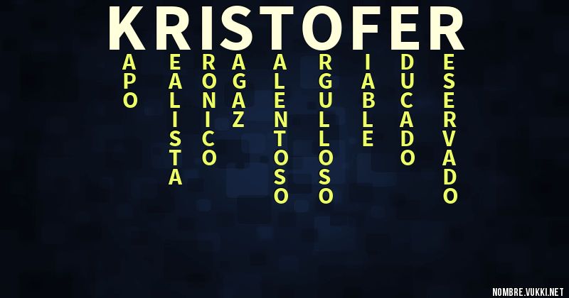 Acróstico kristofer