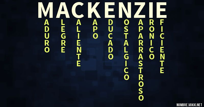 Acróstico mackenzie