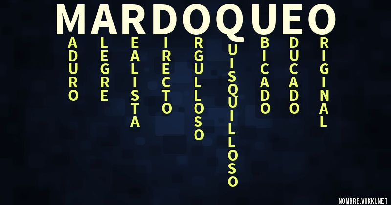 Acróstico mardoqueo