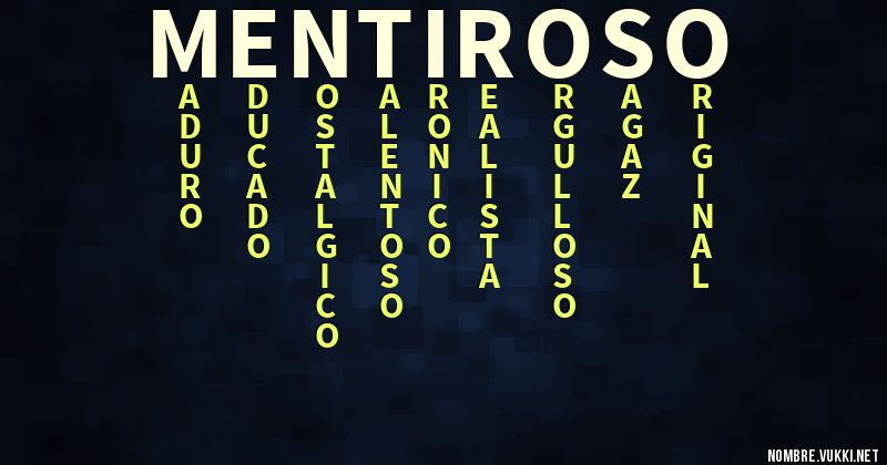 Acróstico mentiroso