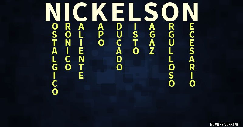 Acróstico nickelson