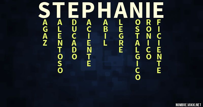 Acróstico stephanie