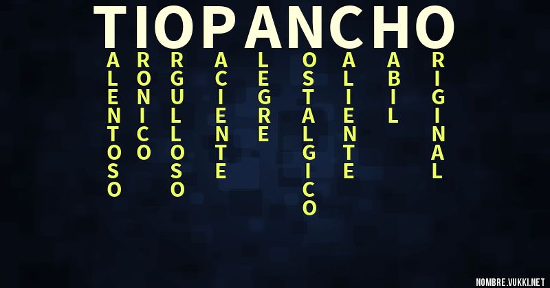 Acróstico tio pancho