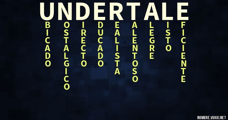 Acróstico undertale