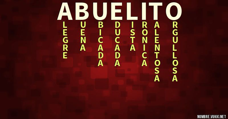 Acróstico abuelito