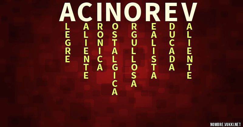 Acróstico acinorev