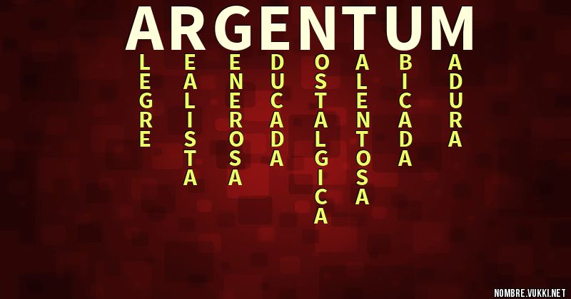 Acróstico argentum