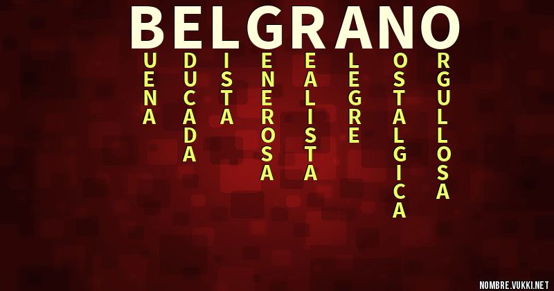 Acróstico belgrano