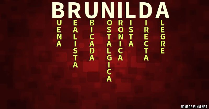 Acróstico brunilda