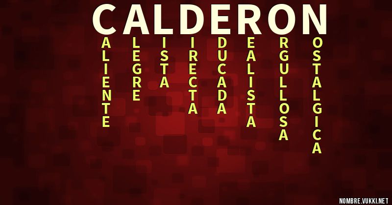 Acróstico calderon