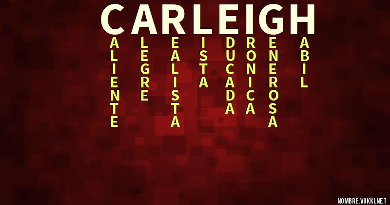 Acróstico carleigh