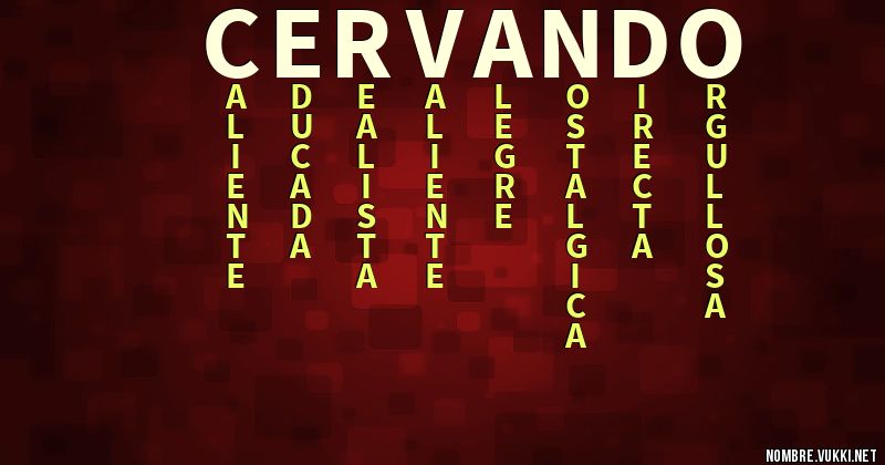 Acróstico cervando