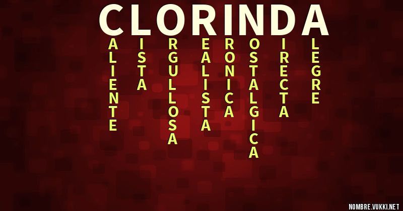 Acróstico clorinda