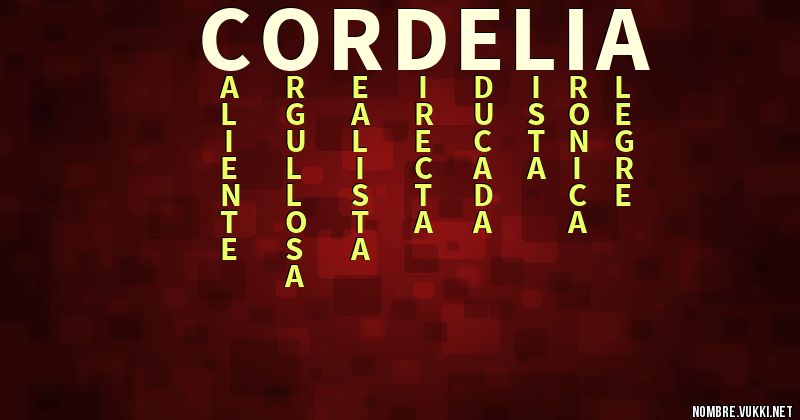 Acróstico cordelia