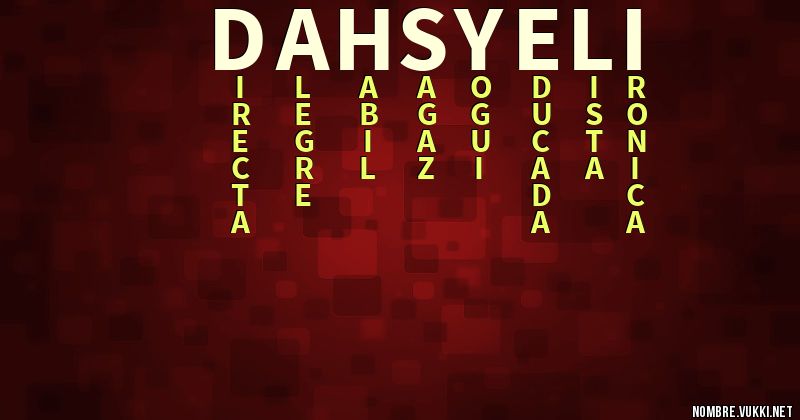 Acróstico dahsyeli