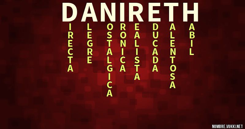 Acróstico danireth