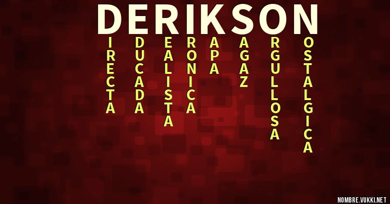 Acróstico derikson