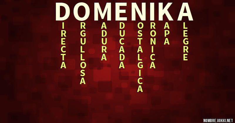 Acróstico doménika