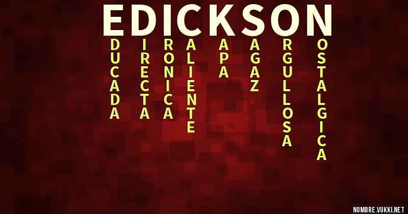 Acróstico edickson