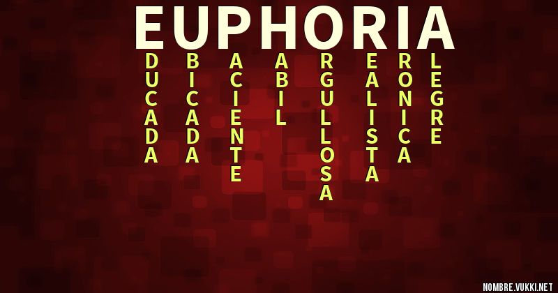 Acróstico euphoria