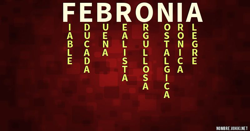 Acróstico febronia