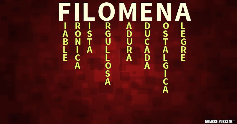 Acróstico filomena