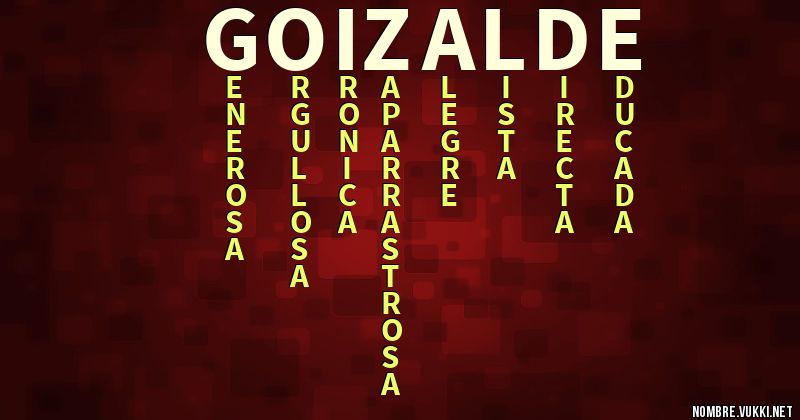 Acróstico goizalde