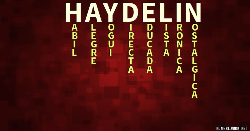 Acróstico haydelin