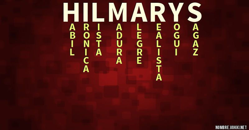 Acróstico hilmarys