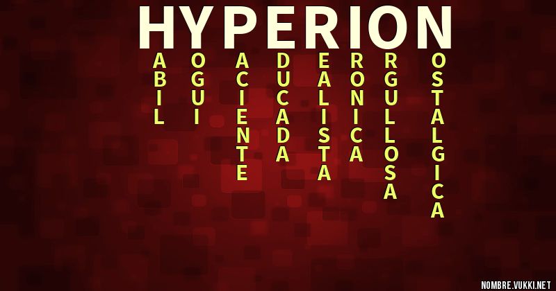 Acróstico hyperion