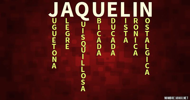 Acróstico jaquelin