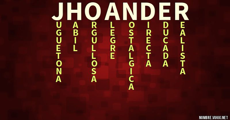 Acróstico jhoander