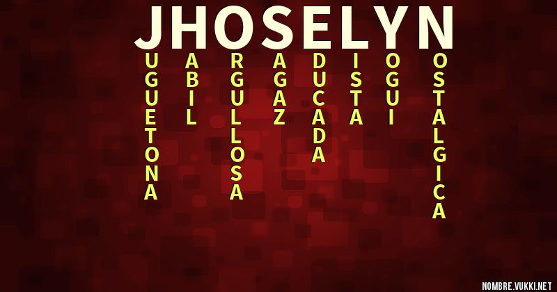 Acróstico jhoselyn