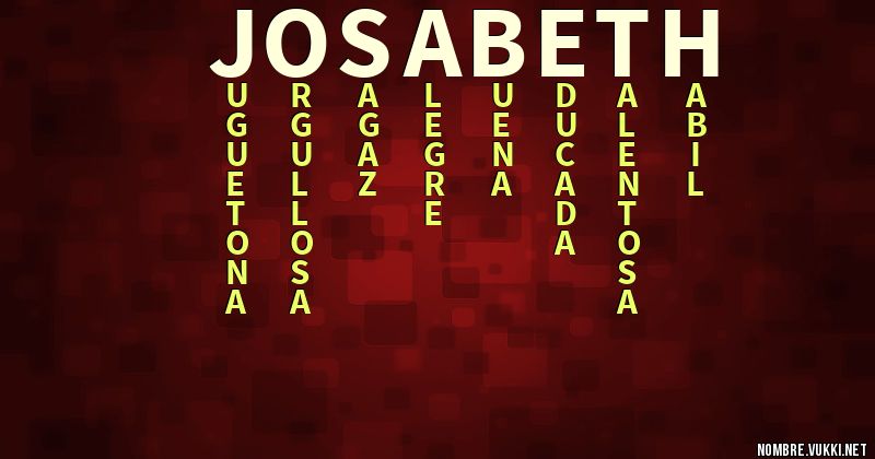 Acróstico josabeth