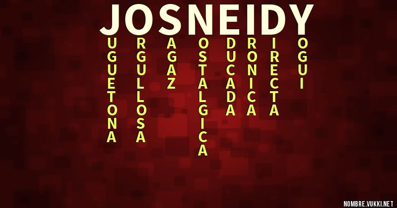 Acróstico josneidy