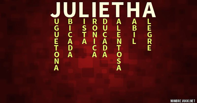 Acróstico julietha