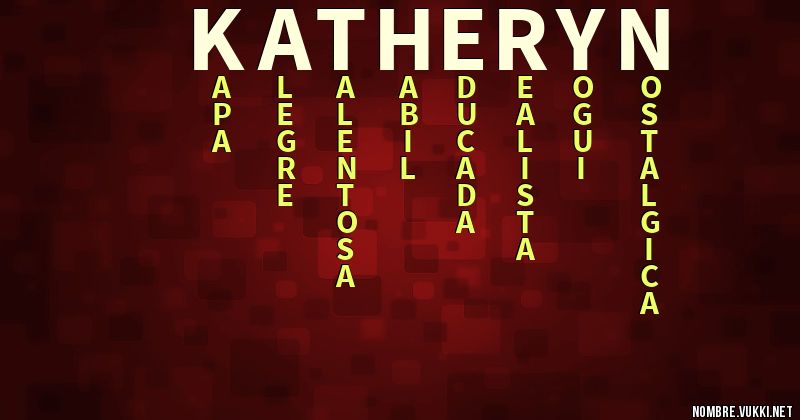 Acróstico katheryn