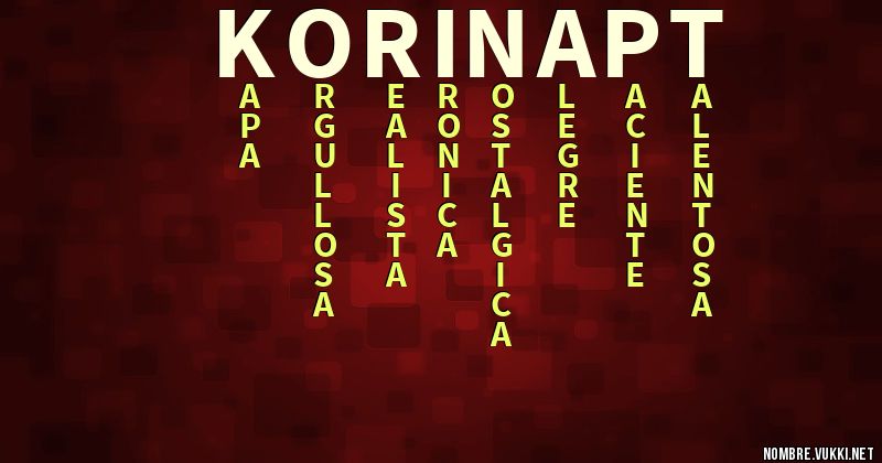 Acróstico korina pt