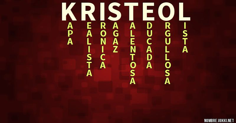 Acróstico kristeol
