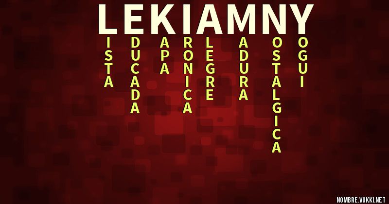 Acróstico lekiamny