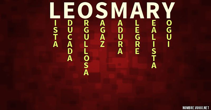 Acróstico leosmary