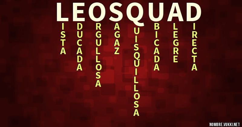 Acróstico leosquad_75