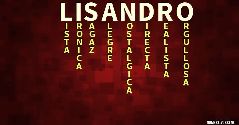 Acróstico lisandro