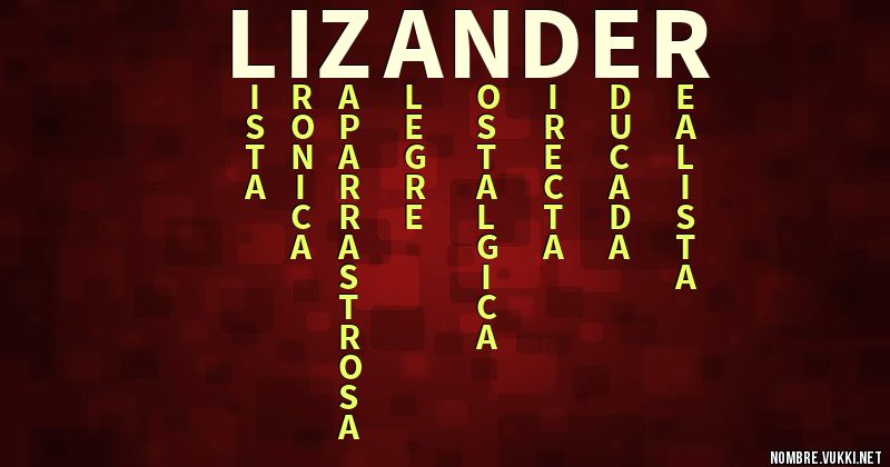 Acróstico lizander