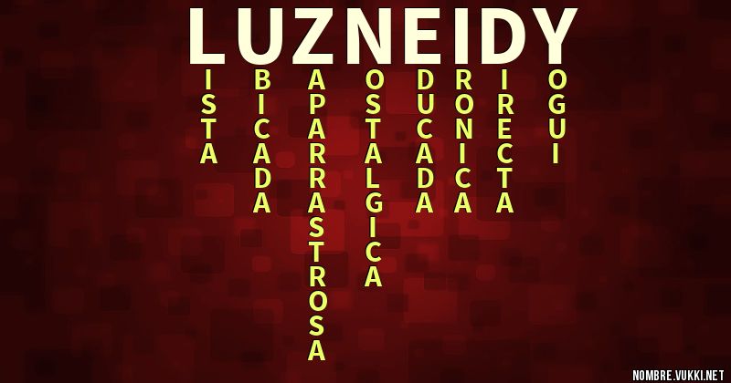 Acróstico luz neidy