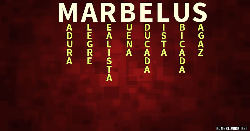 Acróstico marbelus